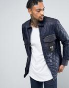 G-star Type C Dnm Pm Quilted Zip Jacket - Blue
