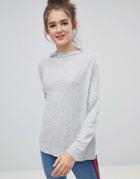 Only Long Sleeve Knitted Pullover - Gray