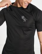 Fcuk Sport Script Logo Training T-shirt In Black