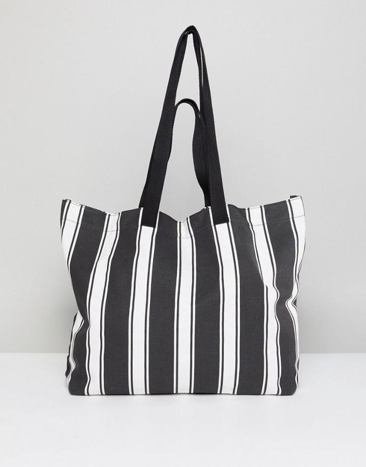 Asos Sustainable Cotton Double Handle Summer Shopper - Multi