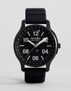 Nixon A1209 Ascender Sport Silicone Watch In Black - Black