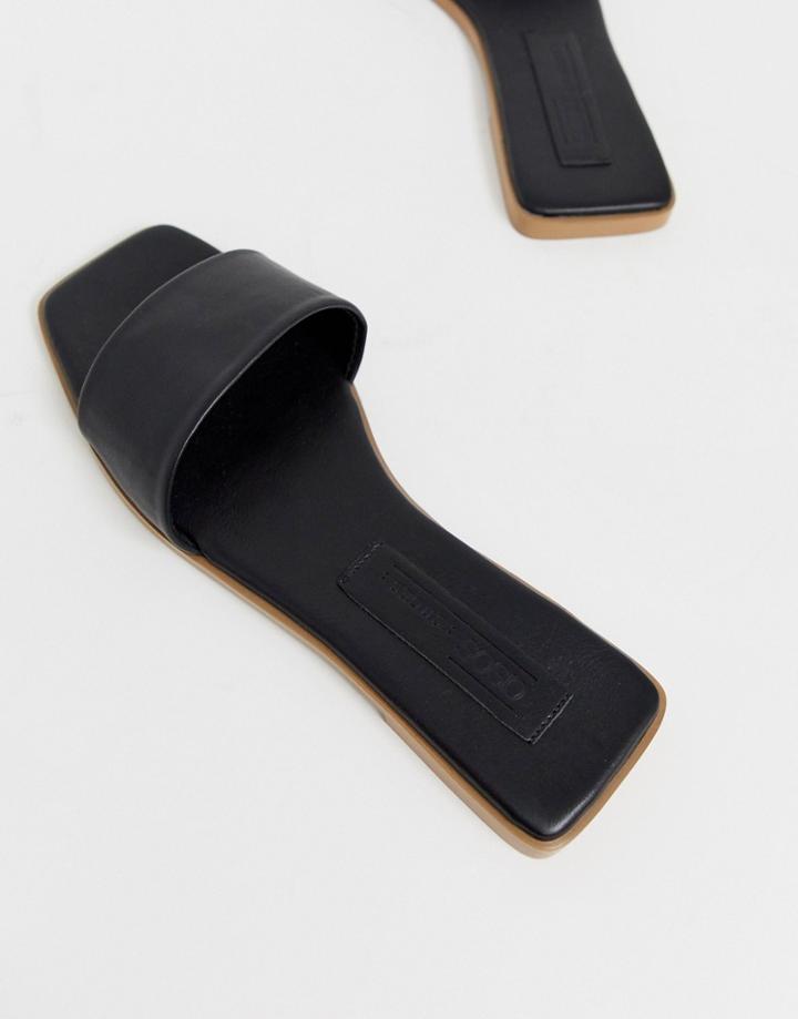 Asos Design Fleeky Mule Sliders - Black