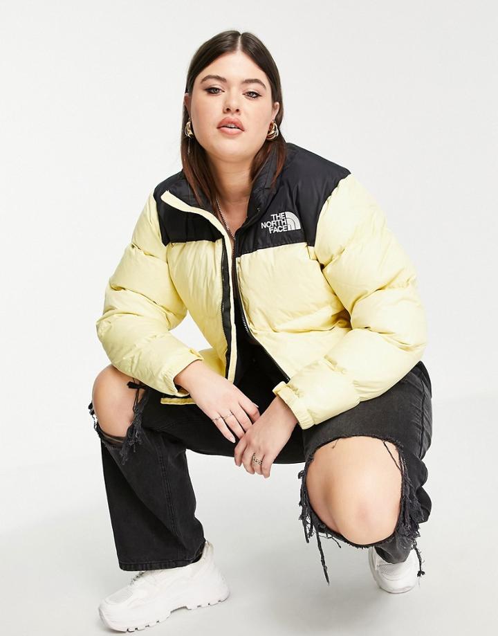 The North Face Plus 1996 Retro Nuptse Jacket In Yellow