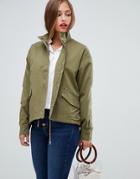 Jdy Jojo Stud Bomber Jacket - Green