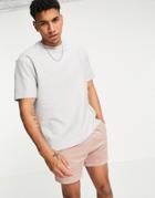 Another Influence Terry T-shirt In Lavender Gray - Part Of A Set-grey