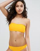 Vero Moda Bandeau Bikini Top - Yellow