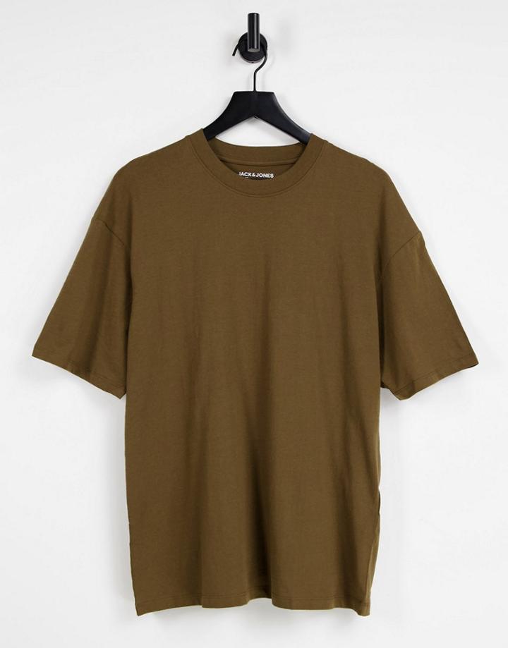 Jack & Jones Originals Oversize T-shirt In Brown