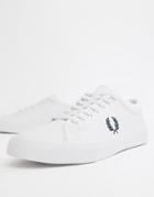 Fred Perry Kendrick Leather Sneakers In White - White
