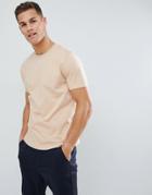 Asos Design Boxy Fit T-shirt In Beige - Beige