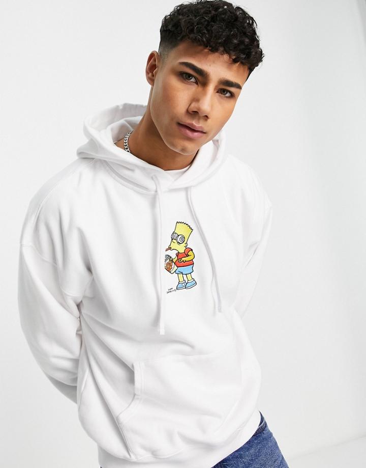 Levi's X Simpsons Capsule Hoodie With Bart Chest Print In White