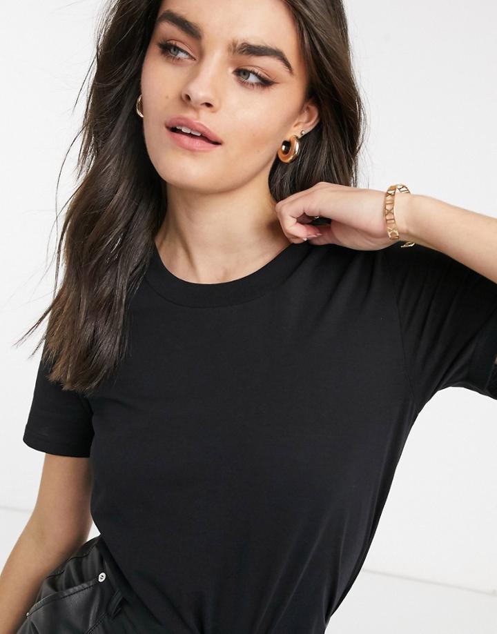 & Other Stories Organic Cotton T-shirt In Washed Black