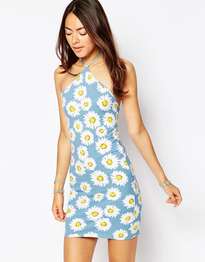 Motel Keylse Dress In Wild Daisy Print - Wild Daisy Pastel
