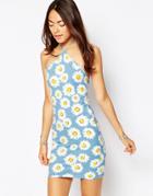 Motel Keylse Dress In Wild Daisy Print - Wild Daisy Pastel