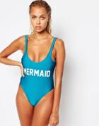 Private Party Mermaid Swimsuit - Madagascar Blue