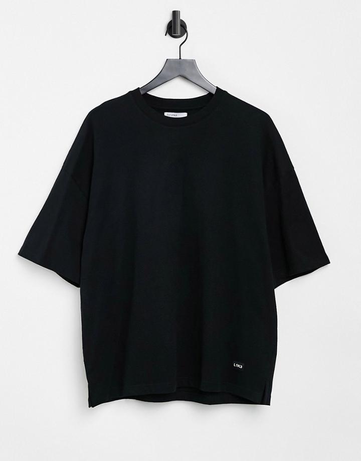 Bershka Oversized T-shirt In Black