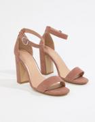 New Look Block Heeled Sandals - Pink