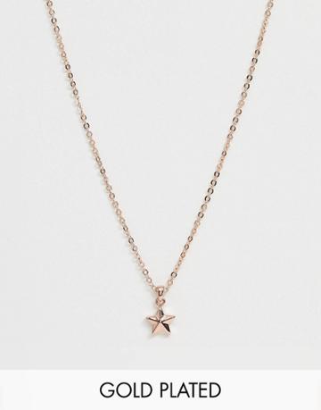 Ted Baker Shona Rose Gold Plated Star Pendant Necklace