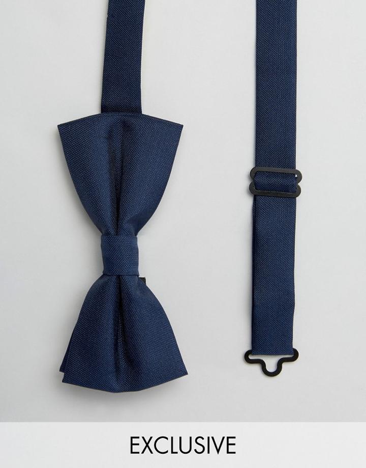 Noose & Monkey Poly Bow Tie - Navy