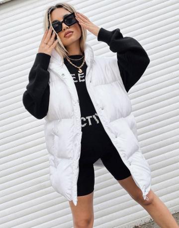 Asos Weekend Collective Oversized Vest In White