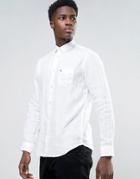 Selected Linen Long Sleeve Shirt - White