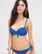 Pour Moi Spot On Padded Underwired Bikini Top - Multi