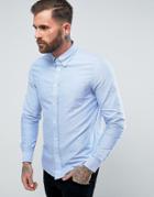 Fred Perry One Pocket Oxford Shirt In Blue - Blue