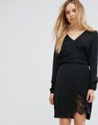 Vila Wrap Dress - Black