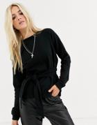 Allsaints Petunia Sweat With Tie Waist