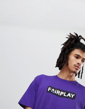 Fairplay Pam T-shirt With Logo In Purple - Purple