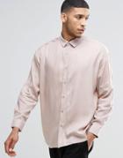 Asos Oversized Shirt In Dusty Pink - Dusty Pink
