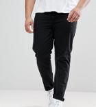 Asos Design Plus Slim Jeans In Black - Black