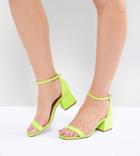 Asos Design Honeydew Heeled Sandals - Green