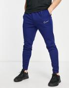 Nike Soccer Therma-fit Academy Polyknit Pants In Dark Blue