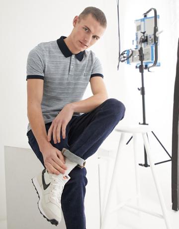 Selected Homme Aro Polo Shirt-navy
