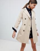 Missguided Classic Trench Coat - Beige
