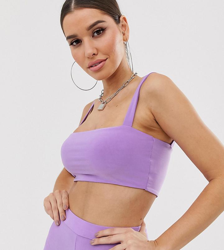 Fashionkilla Cami Crop Top In Lilac - Purple
