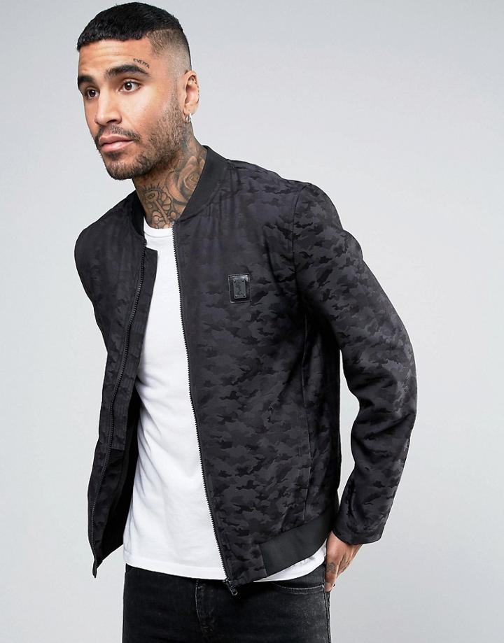 Religion Smart Bomber In Camo - Black