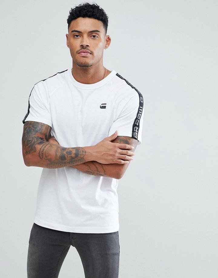 G-star Beraw Sports Taping T-shirt White - White