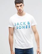 Jack & Jones T-shirt With Brand Logo - White