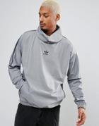 Adidas Originals Chicago Pack Taped Mock Neck Sweatshirt In Gray Bk5866 - Gray