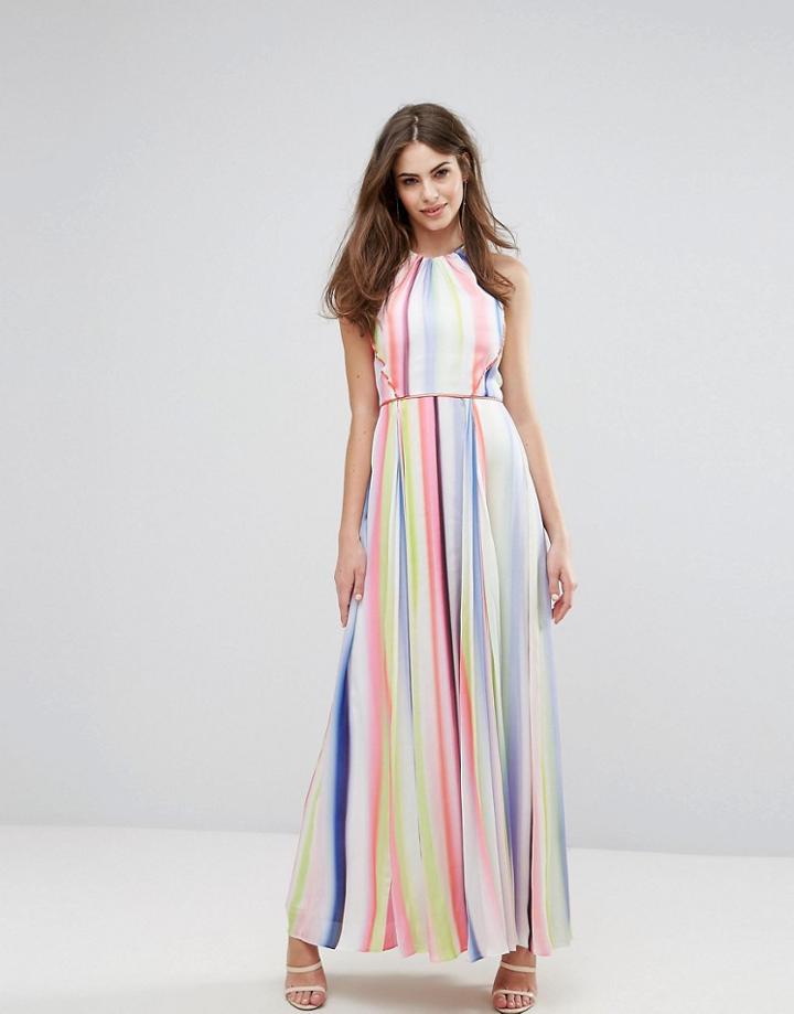 Coast Lisbon Striped Maxi Dress - Multi