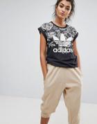 Adidas Farm Floral Placement Print T-shirt - Multi