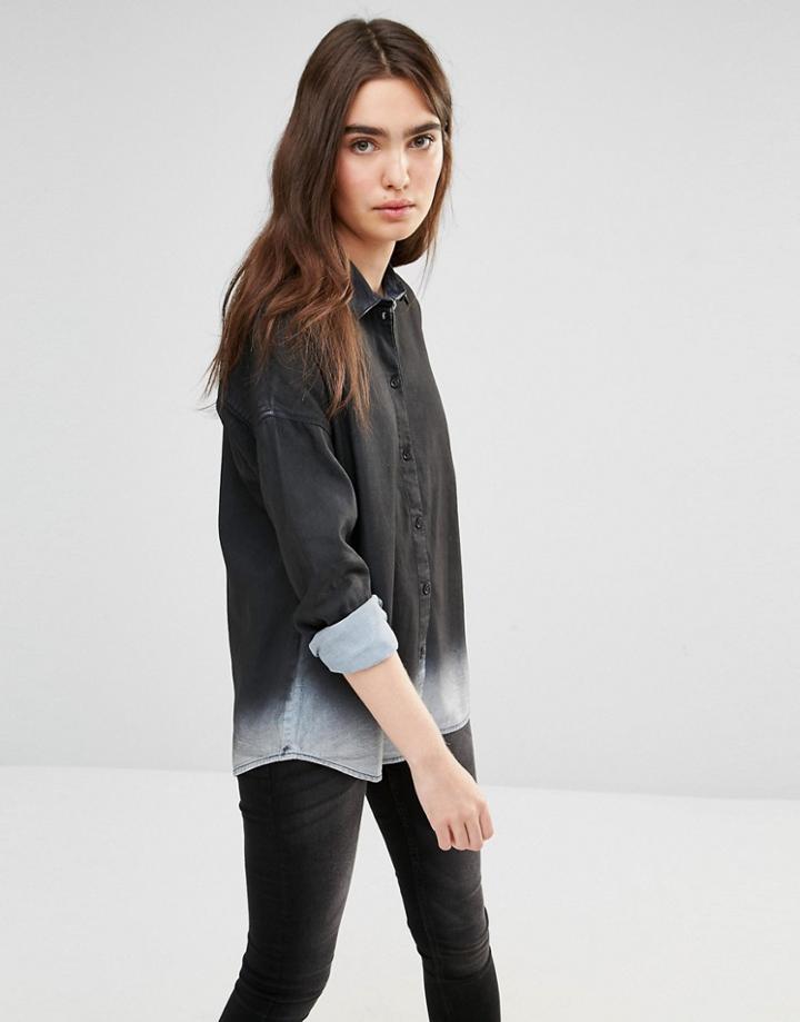 Cheap Monday Maze Denim Shirt - Chalk Spray