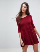 Lasula Smock T-shirt Dress - Red