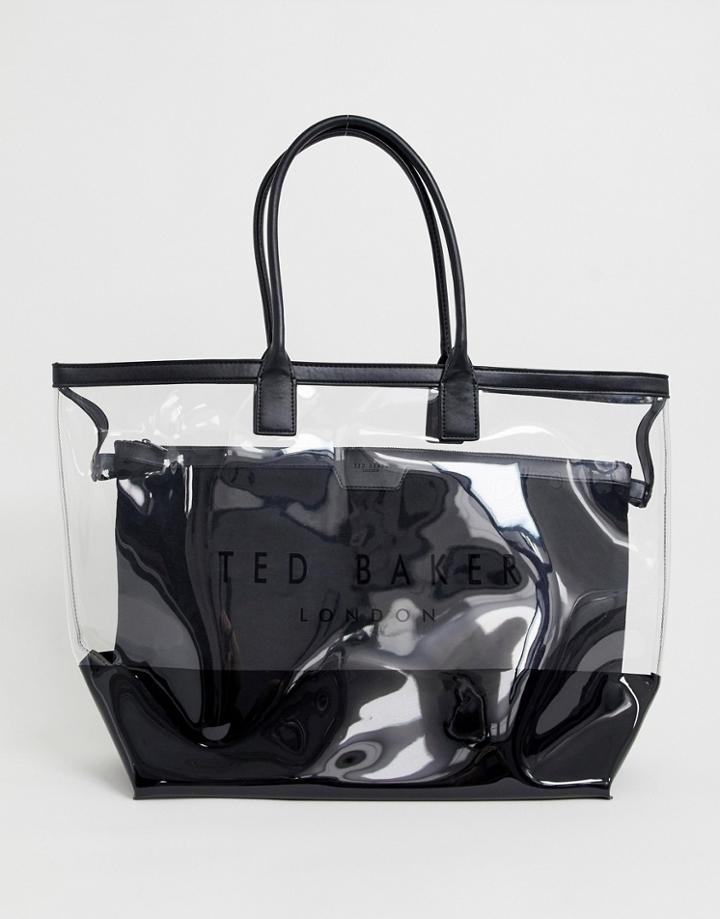 Ted Baker Dorrys Transparent Shopper Bag - Silver