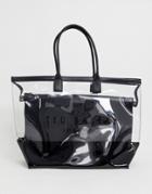 Ted Baker Dorrys Transparent Shopper Bag - Silver