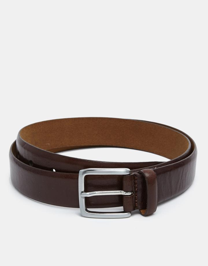Royal Republiq Leather Bel Belt In Brown - Tan