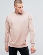 Religion Oversized Sweat With Drop Shoulder Detail - New Pink