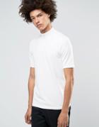 Weekday Half Tube Zip T-shirt White - White