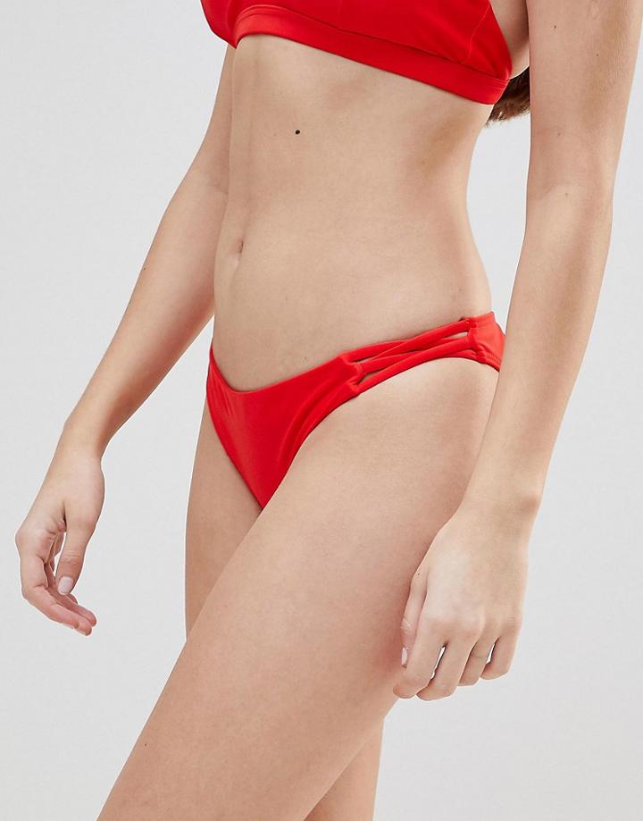 Y.a.s Cutout Bikini Bottoms-red